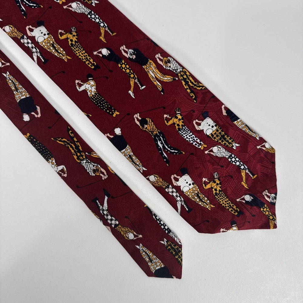 Sky Bend Country Club Mens Golf Tee Design Multicolored Tie Classic Vintage